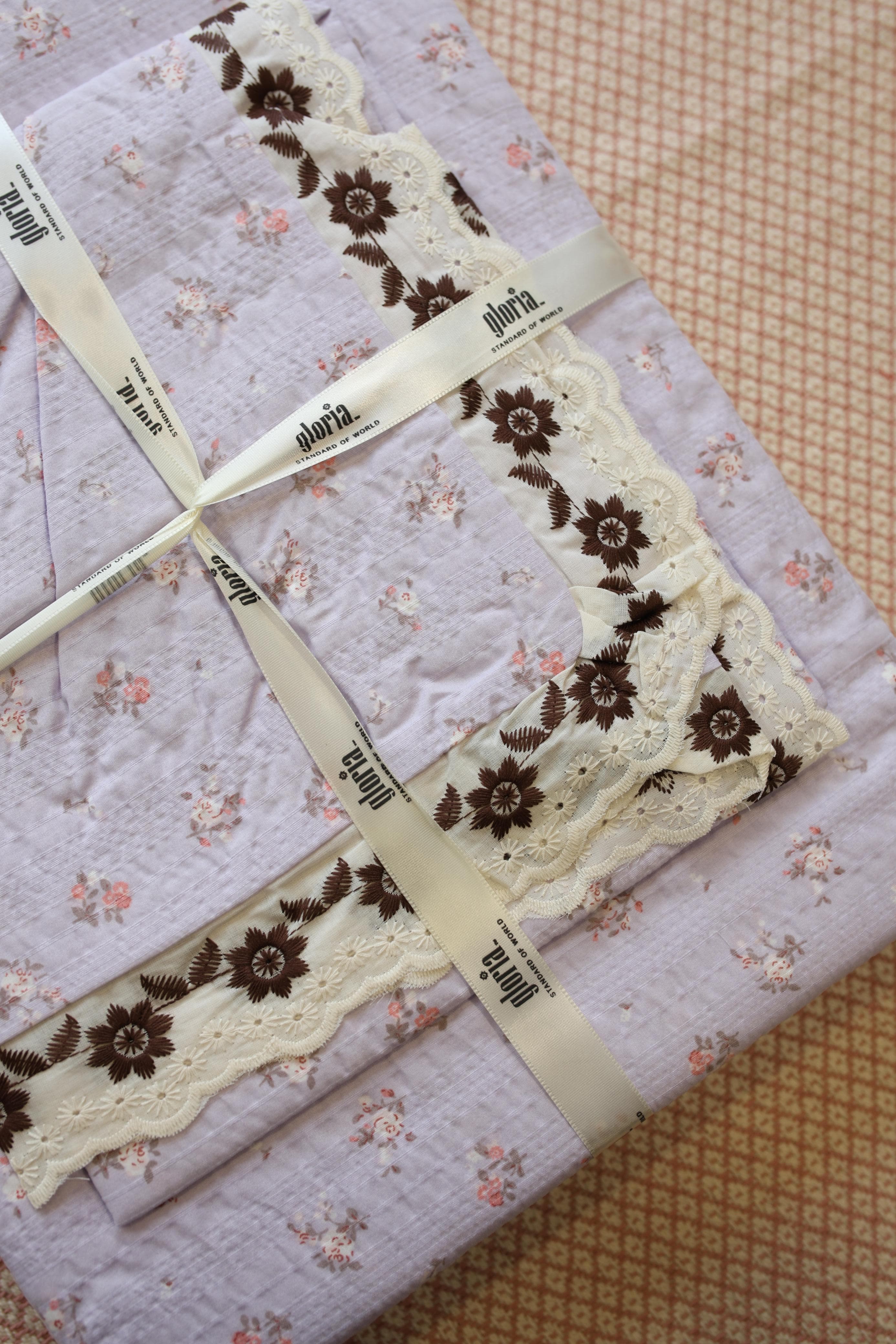 Bedsheets - Premium King soft cotton lace bedsheets majestic