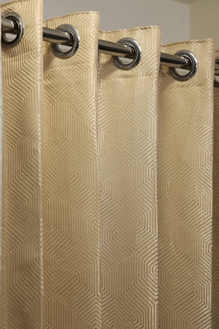 Curtains - Jacquard self printed curtains opaque