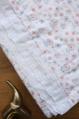 Bedsheets - King soft cotton lace bedsheets majestic Reva
