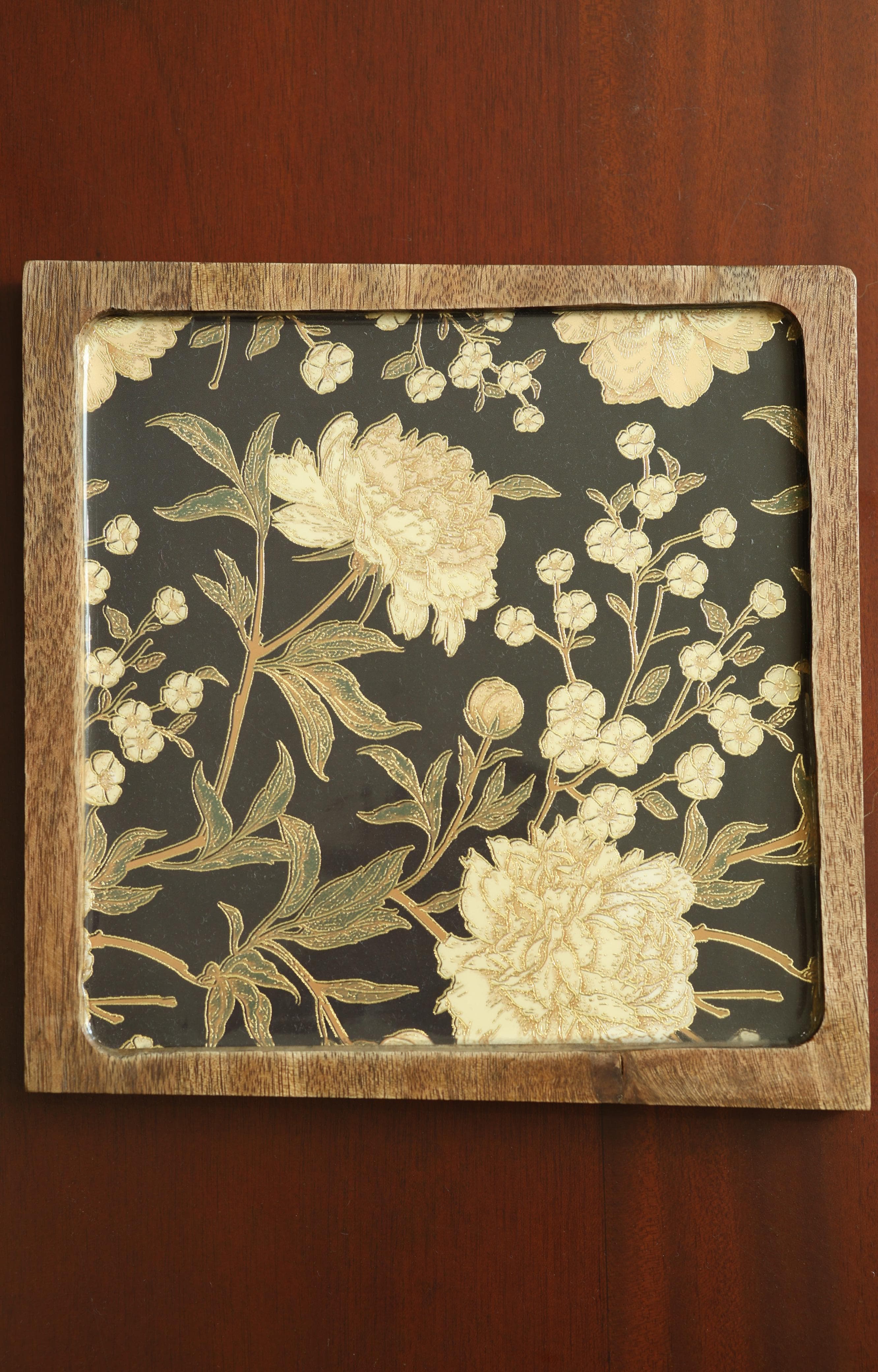 Wooden small serving tray