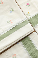 Bedsheets - King premium Machine Embroidery Bedsheet multi