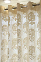 Curtains - Premium embroidery designer curtains semi Transparent/sheer vedic prebooking