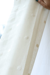 Mocha Dot Premium Embroidery Sheer Curtains (Prebooking )