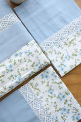 Bedsheets - King premium designer Printed lace bedsheet rotary