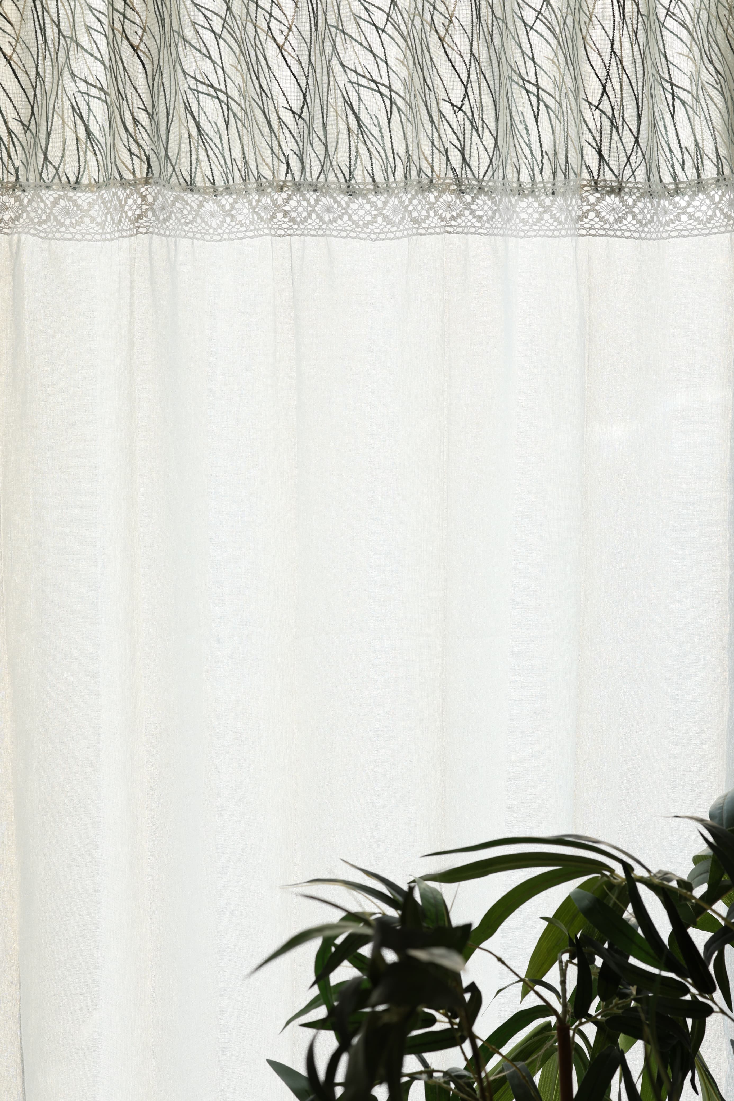 Curtains-Premium embroidery designer sheer curtains prebooking (description )