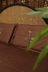 Bedsheet- Queen machine embroidery