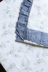 Bedsheets - Premium King soft cotton lace bedsheets majestic