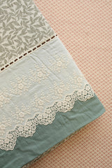 Bedsheets - Premium King soft cotton lace bedsheets majestic