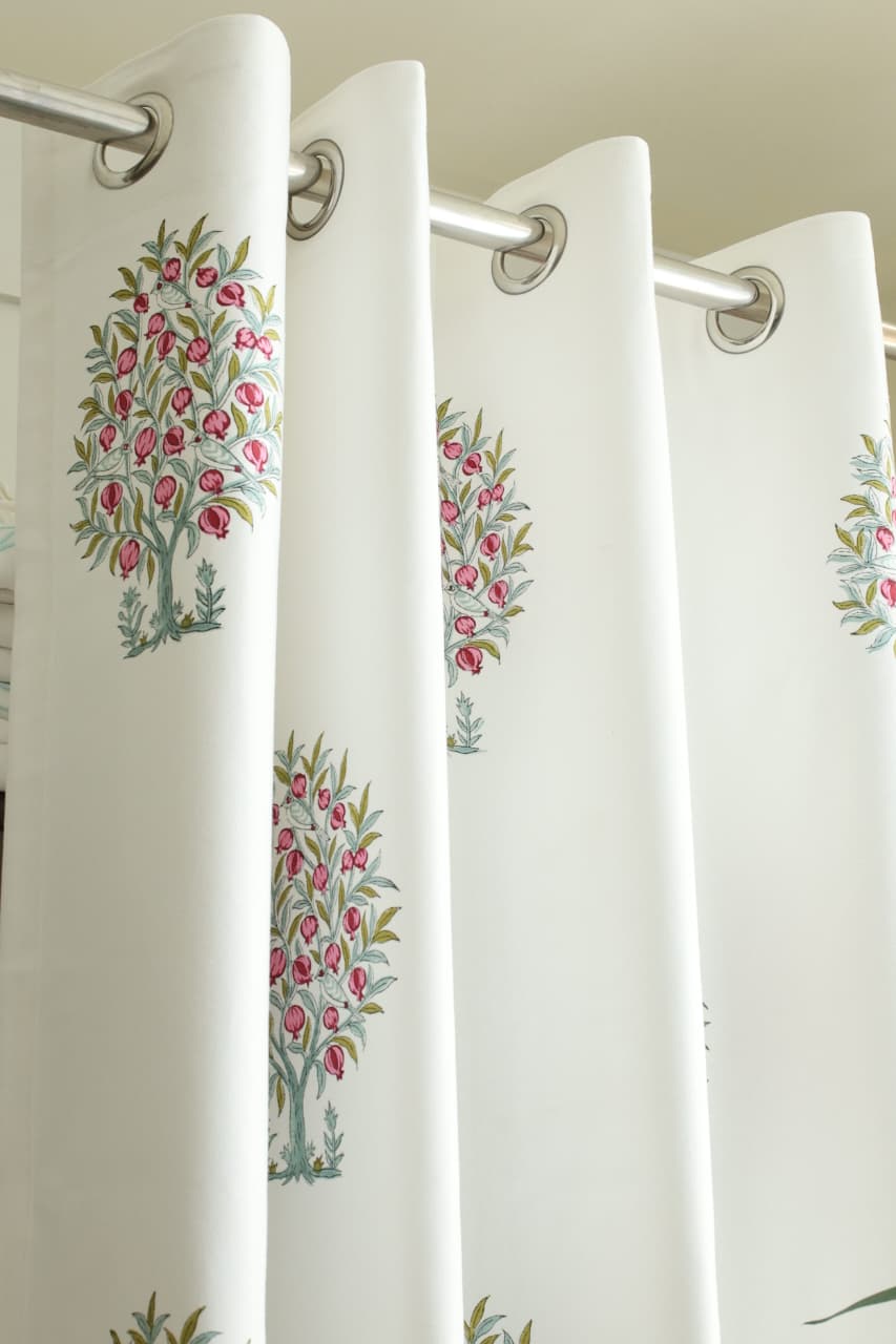 Curtains - Handblock printed curtains base