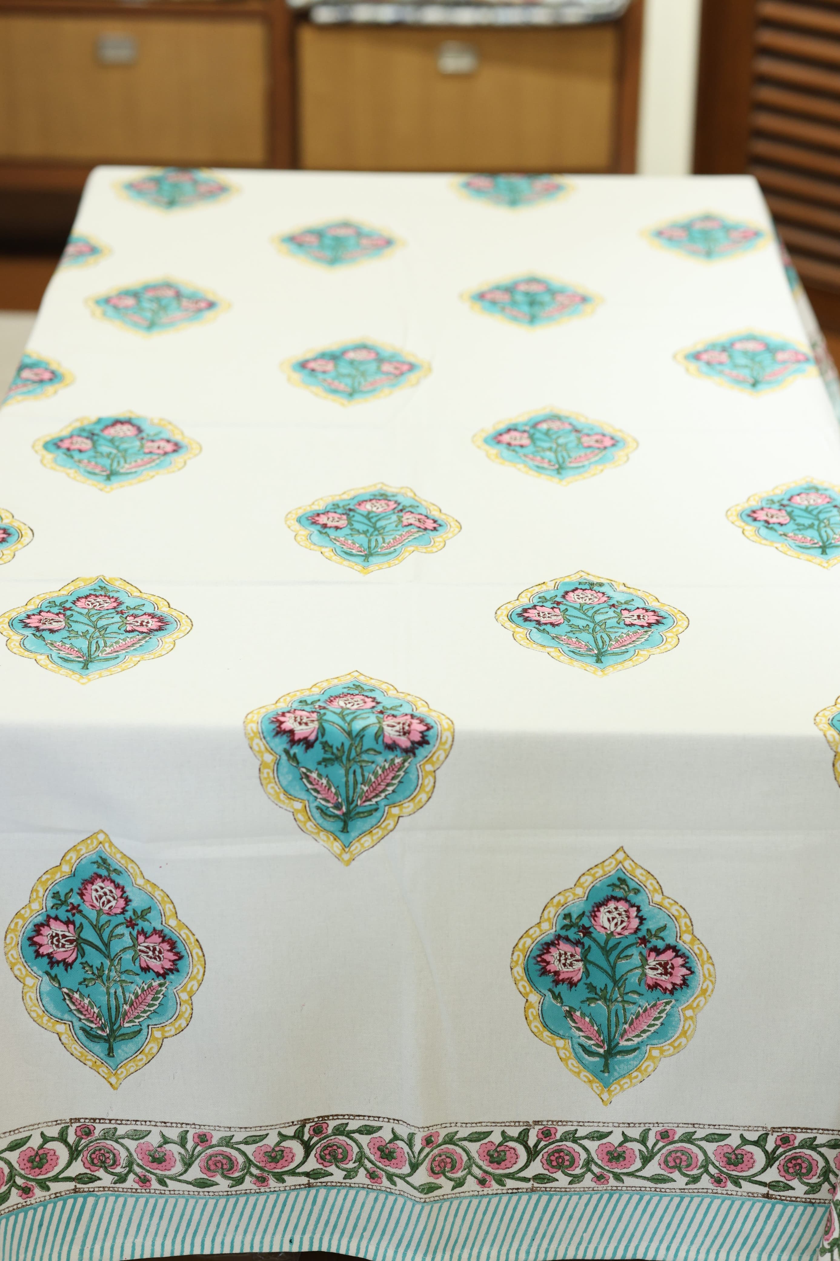 Table cloths - 8 seater Handblock printed canvas