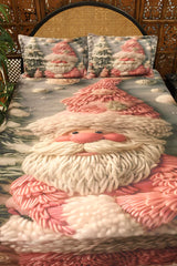 Christmas 7D Panel Print King Size Bedsheet Set - Xmas edition