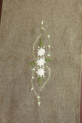 Table runner-4 Seater Ribbon embroidery