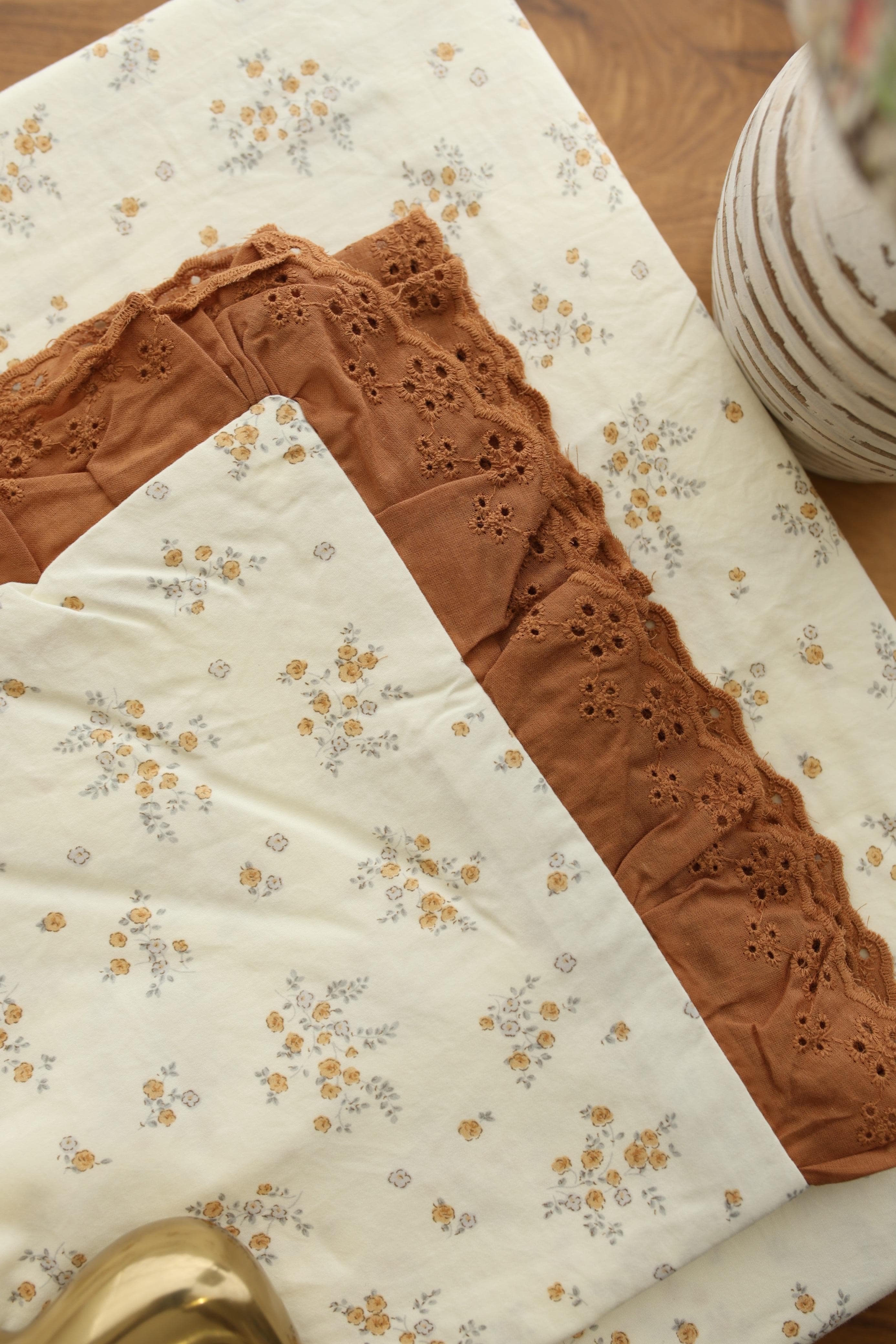 Bedsheets - Premium King soft cotton lace bedsheets majestic