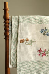 Towels - Waffle Handblock print Towel Set