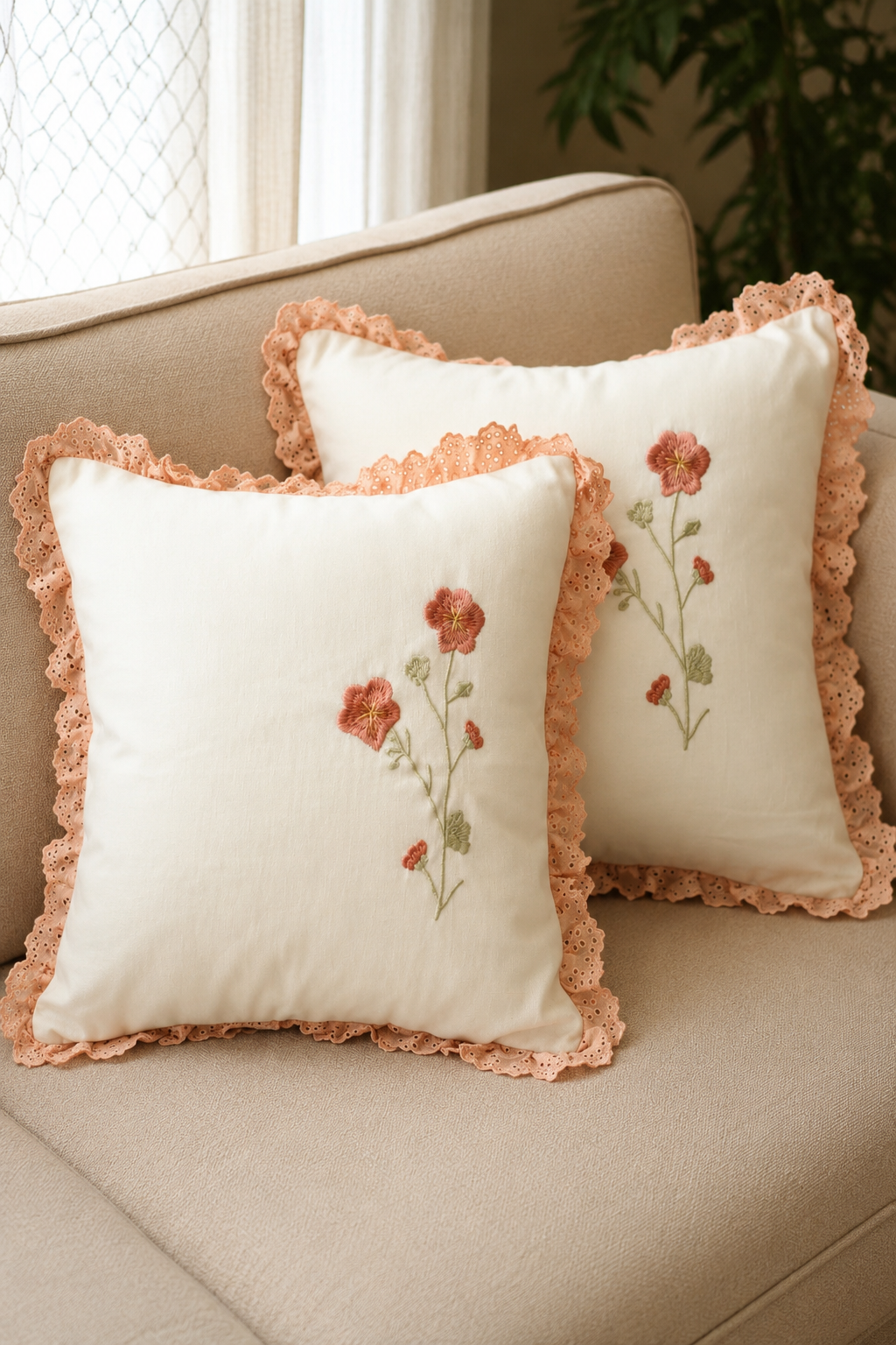Cushion covers - (Embroidery)