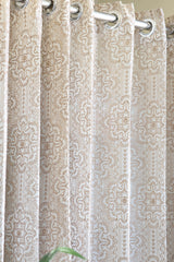 Curtains - Premium embroidery sheer curtains prebooking (description )