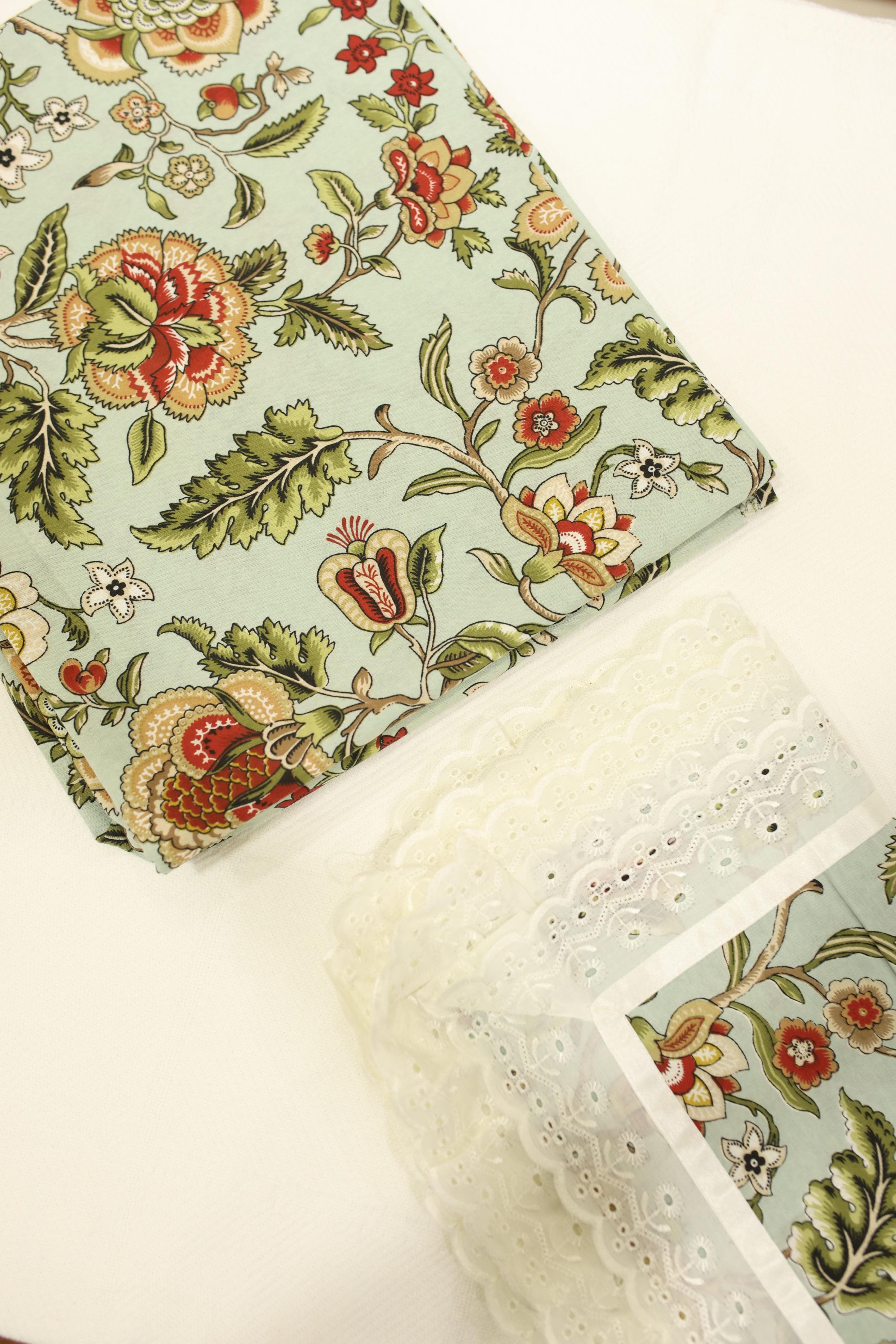 Bedsheets - King anokhi printed lace bedsheets