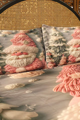 Christmas 7D Panel Print King Size Bedsheet Set - Xmas edition