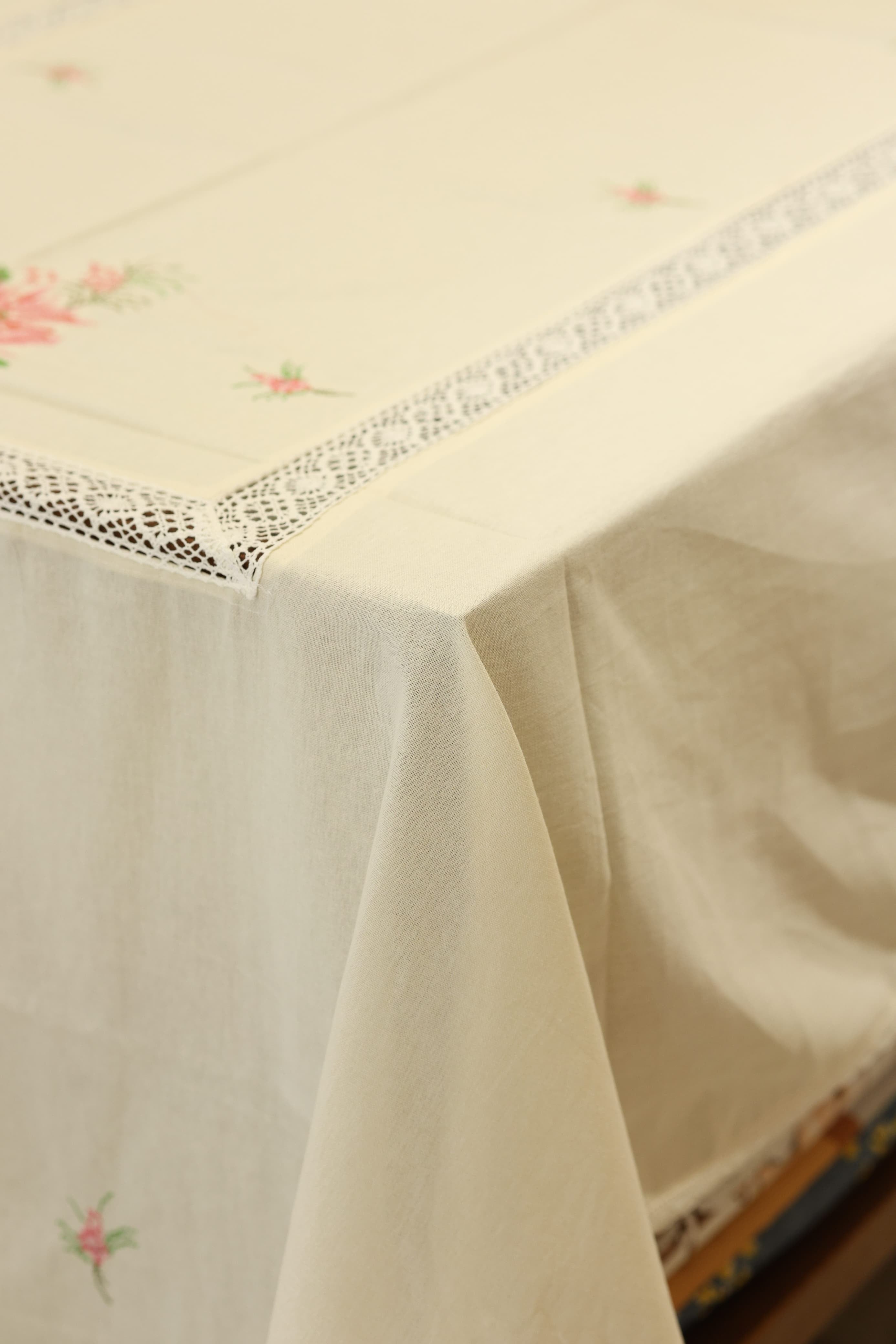 Table cloths-8 seater cross stitch embroidered