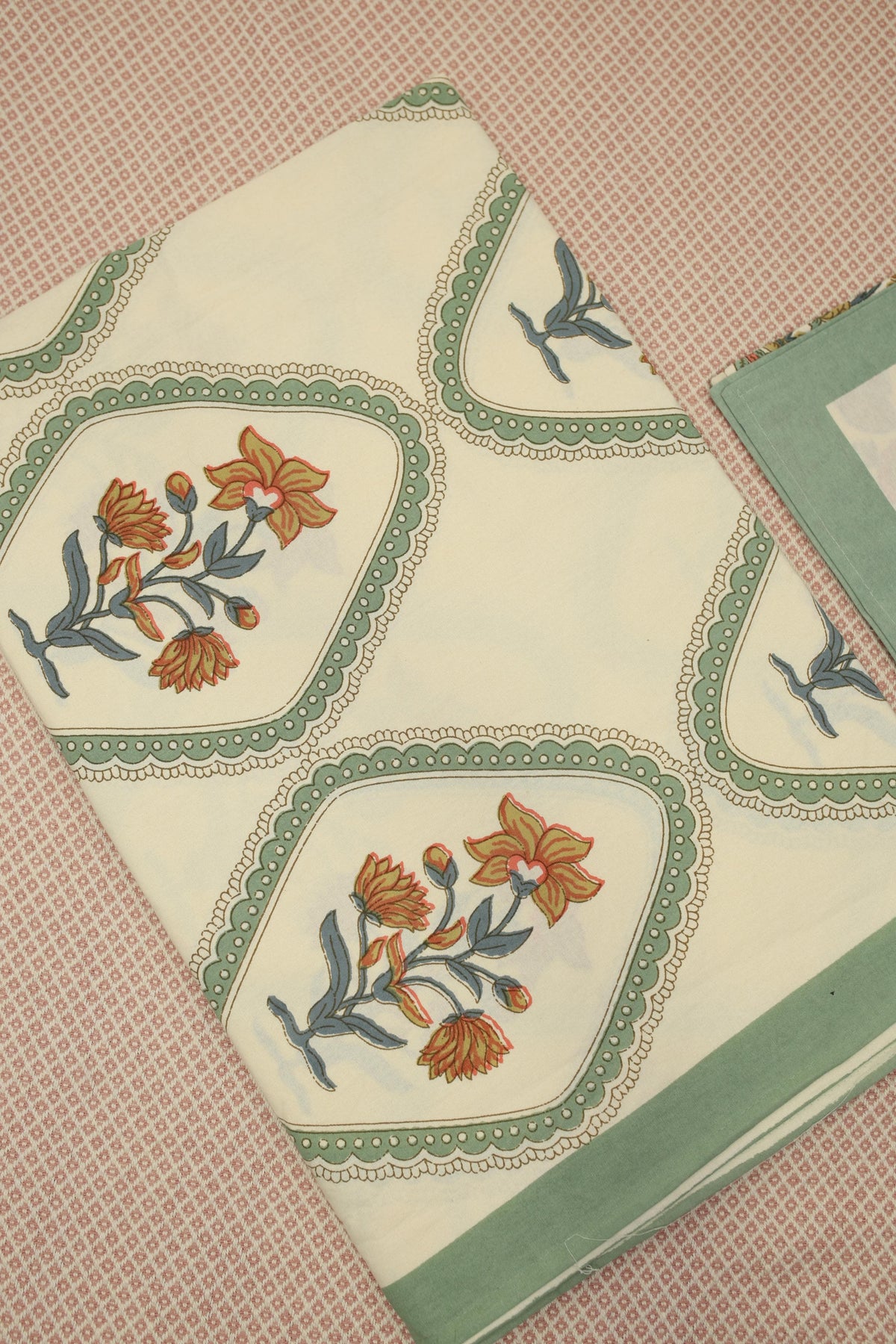 Bedsheets - Handblock print queen bedsheets Diwali sale