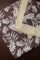 Bedsheets - Queen soft cotton lace bedsheets flora & lace