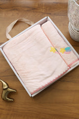 Premium embroidery towel set - set of 2
