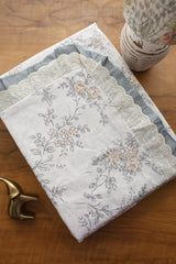 Bedsheets - Premium King soft cotton lace bedsheets majestic