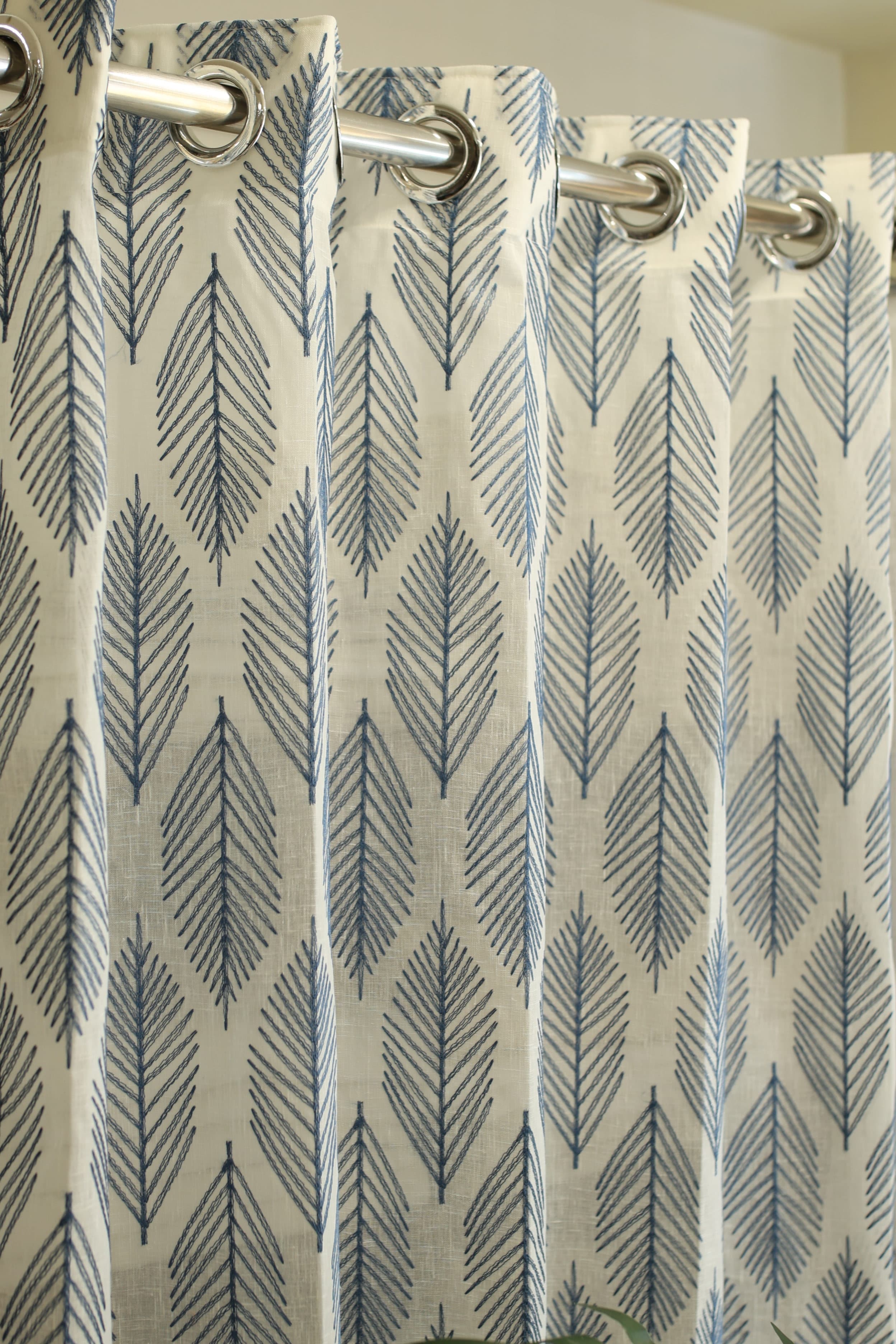 Curtains - Premium embroidery sheer curtain prebooking