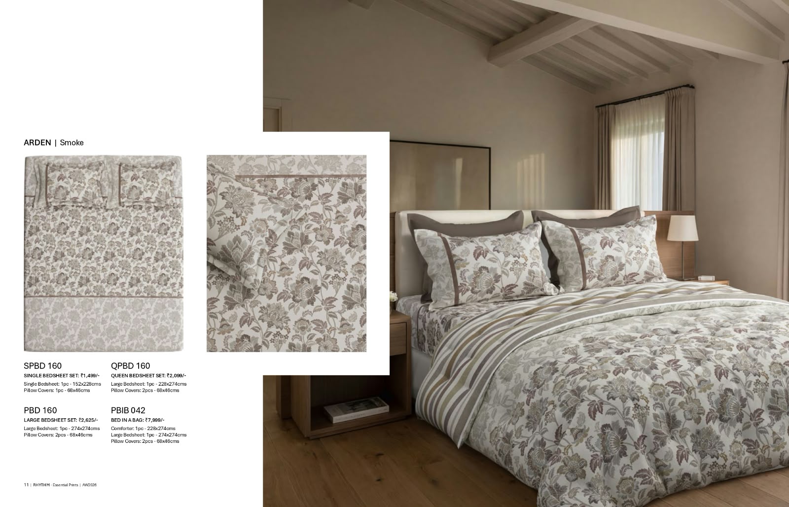 Bedsheets - Queen bedsheet set - premium soft cotton digital print Rhythm