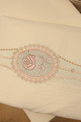 Bedsheets - Queen Premium Embroidery Bedsheet – Blush Rose Solid