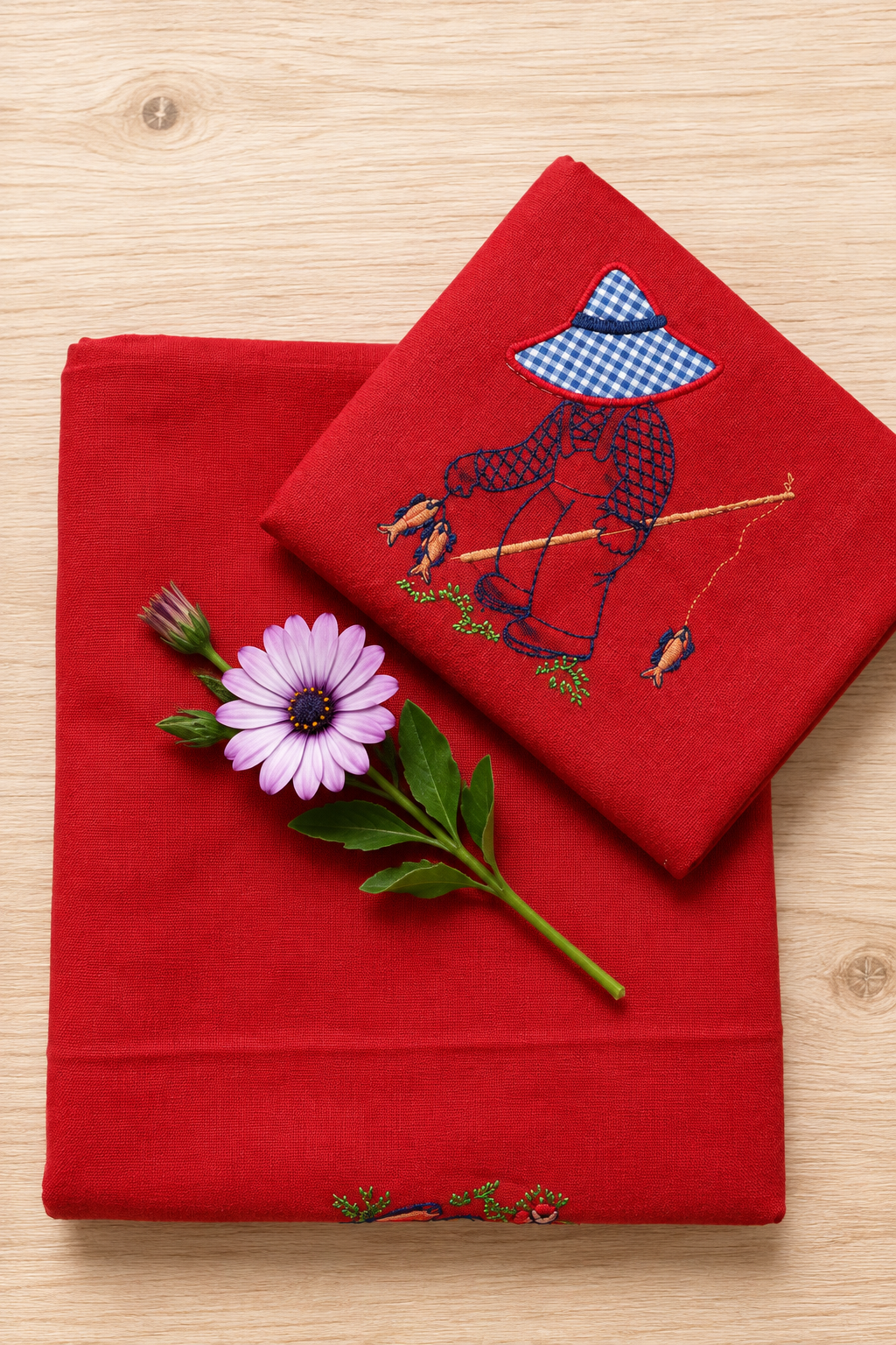 Bedsheets - Single Cross stitch embroidery bedsheets
