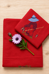 Bedsheets - Single Cross stitch embroidery bedsheets