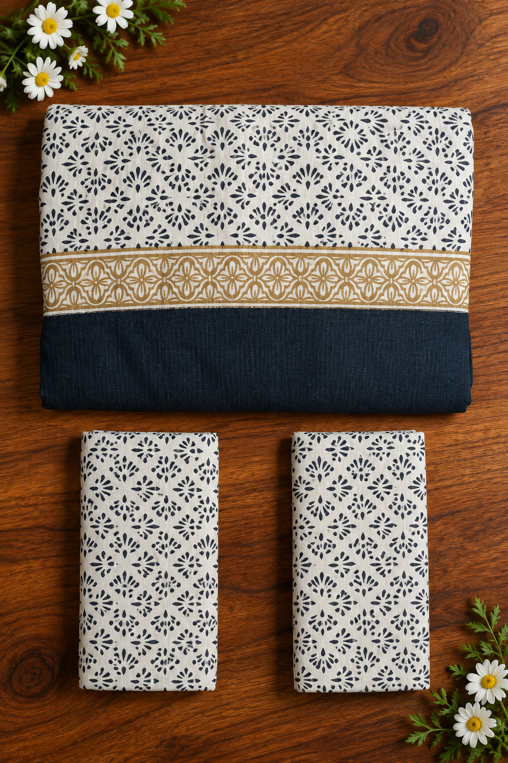 Bedsheets - King daily use border bedsheets