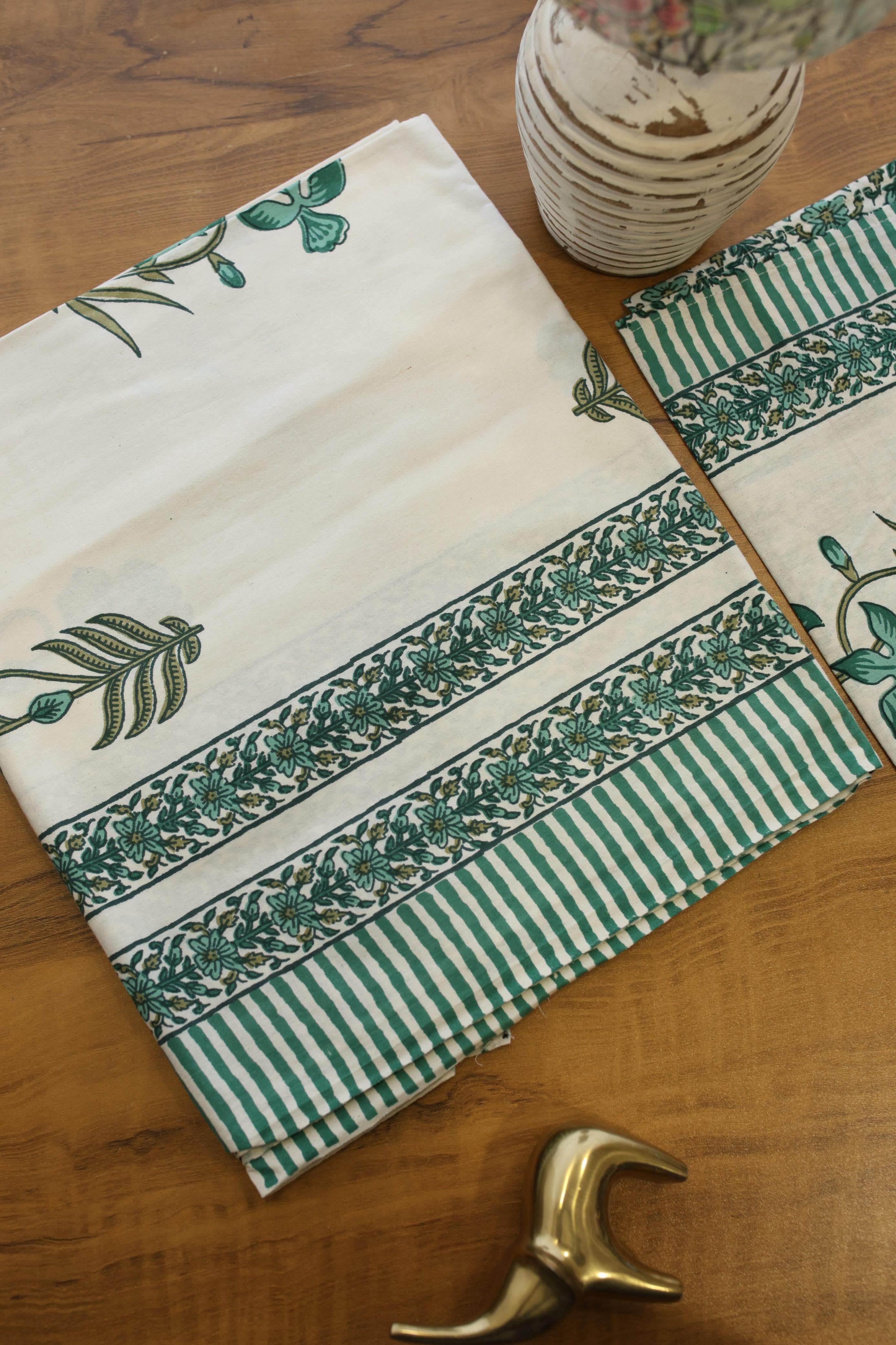 Bedsheets - Single handblock bedsheets