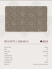 Upholstery fabrics -Ajrakh(Bughti)