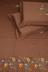 Bedsheet- Queen machine embroidery