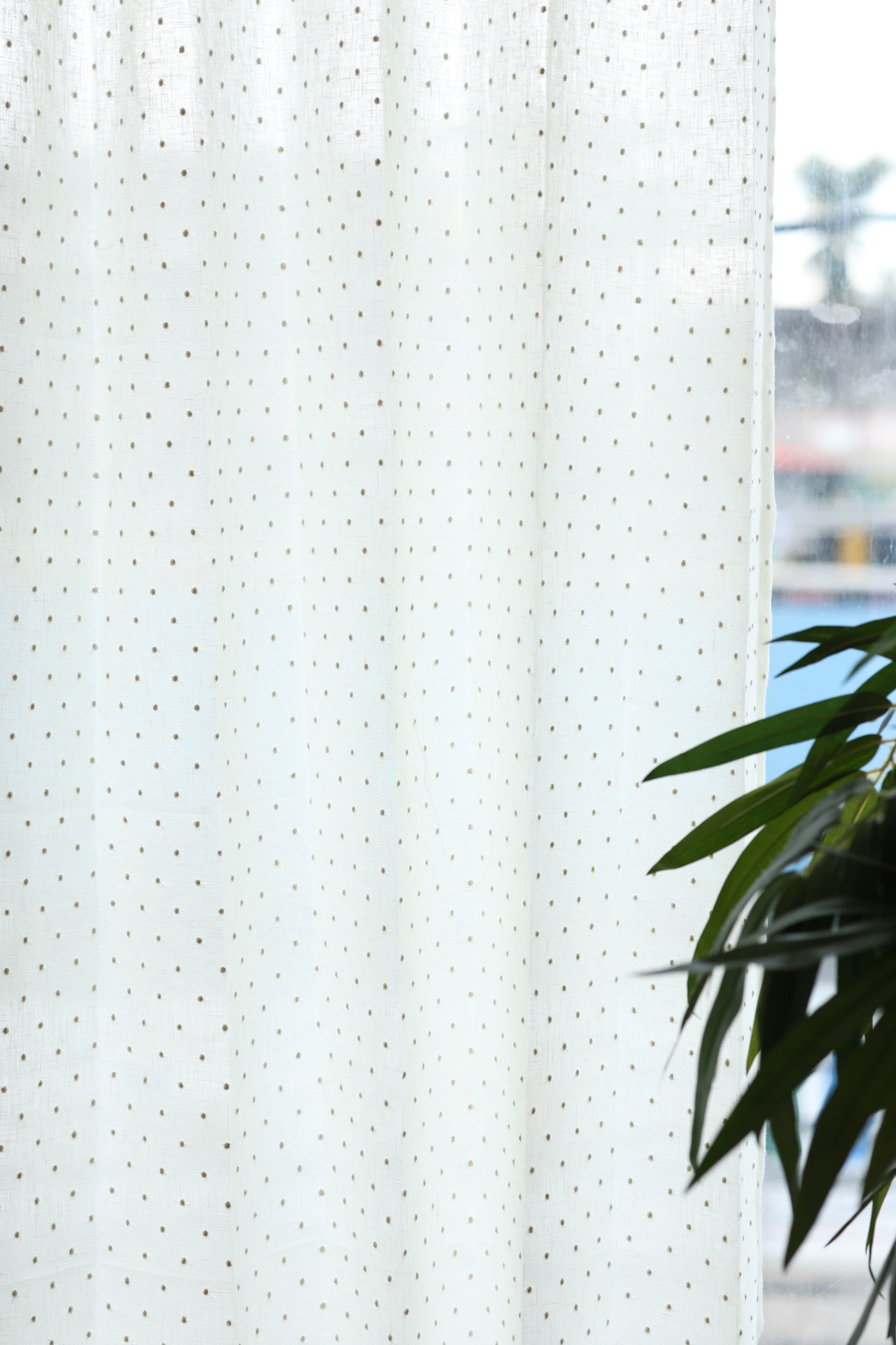 Curtains - Premium Embroidery sheer curtains meera ( off white base) prebooking