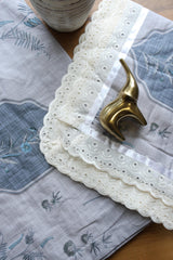 Bedsheets - Queen soft cotton lace bedsheets flora & lace