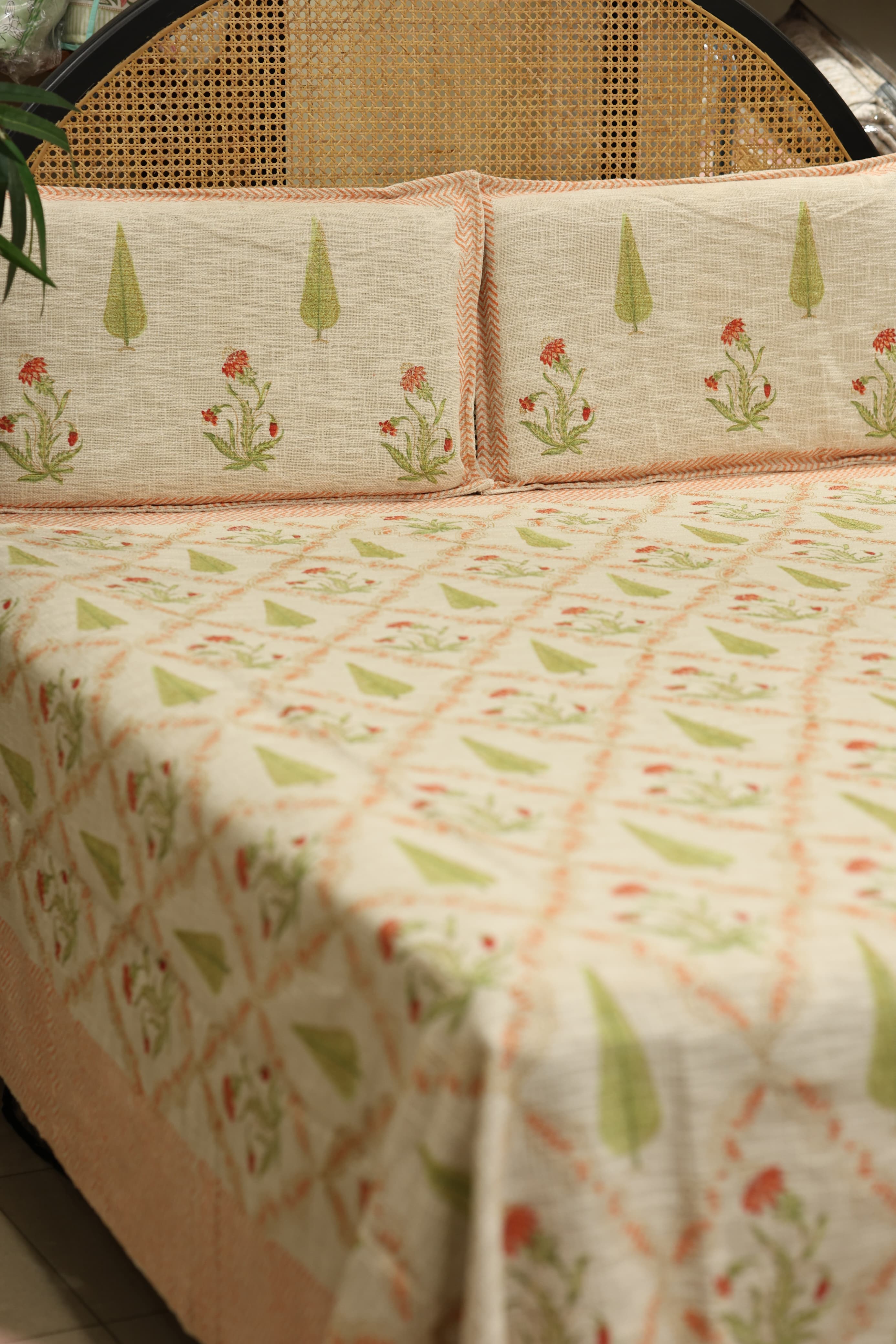 Spread : Handblock Jute Bedspread
