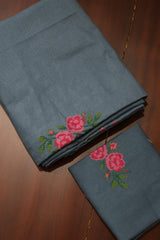 Bedsheets - Single Cross stitch embroidery bedsheets