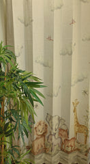 Curtains:Kids printed curtains(sheer and opaque)