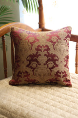 Festive Brocade Damask Cushion Cover