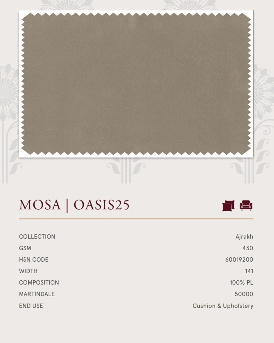 Upholstery fabrics -Ajrakh(Mosa)