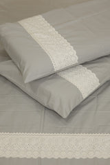 Premium Soft Cotton Lace Bedsheet Set – King Size
