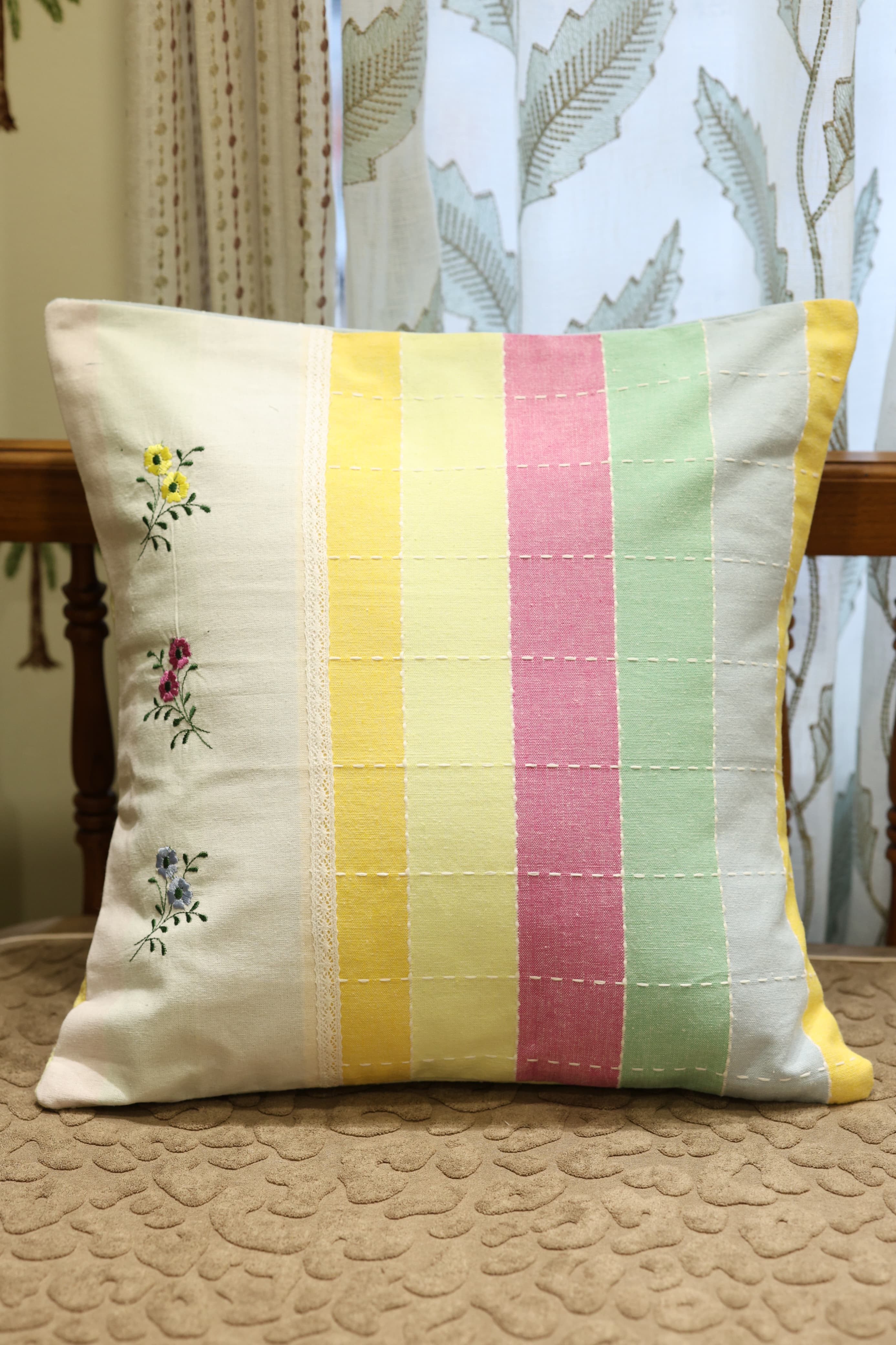 Cushion covers - 16*16 inches  embroidery