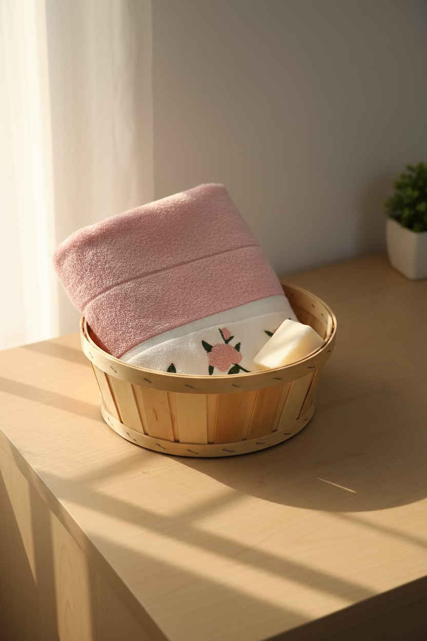 Premium Floral Embroidery Plush Bath Towel – opal (54" x 27")