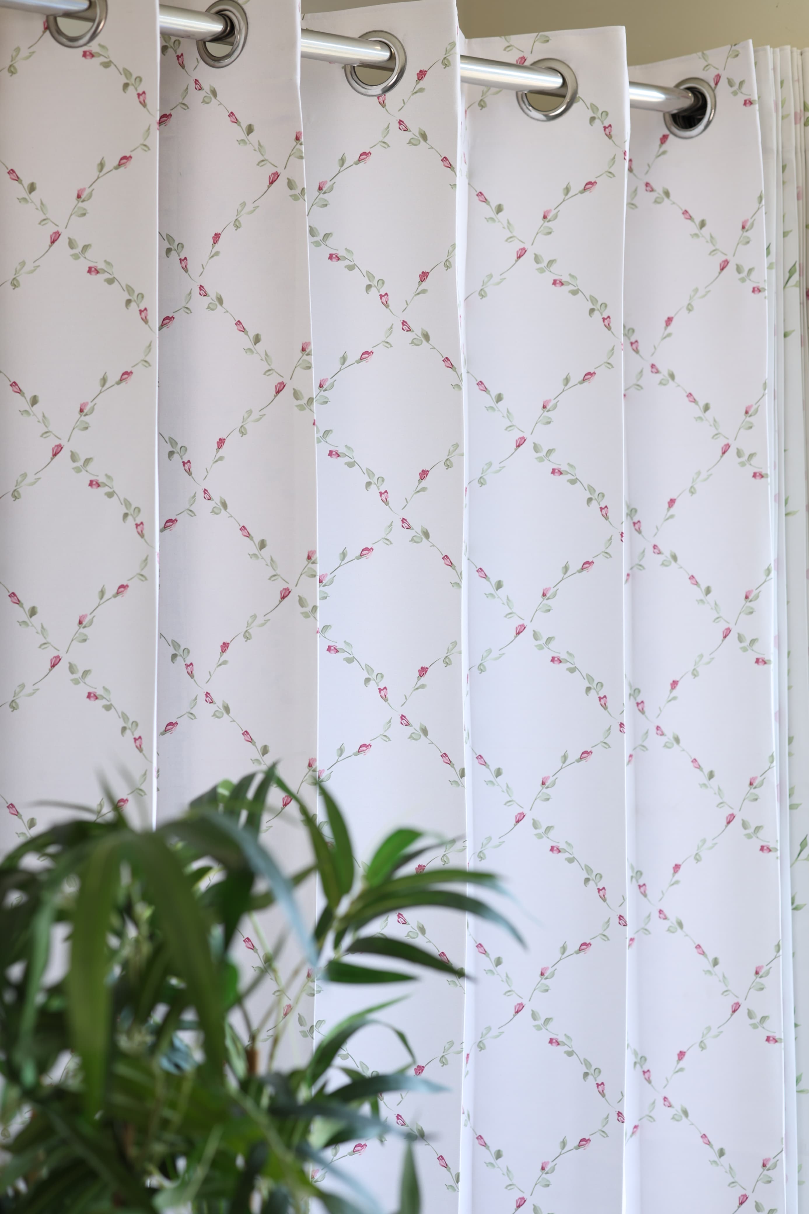 E2 Curtains - English Floral series opaque curtains