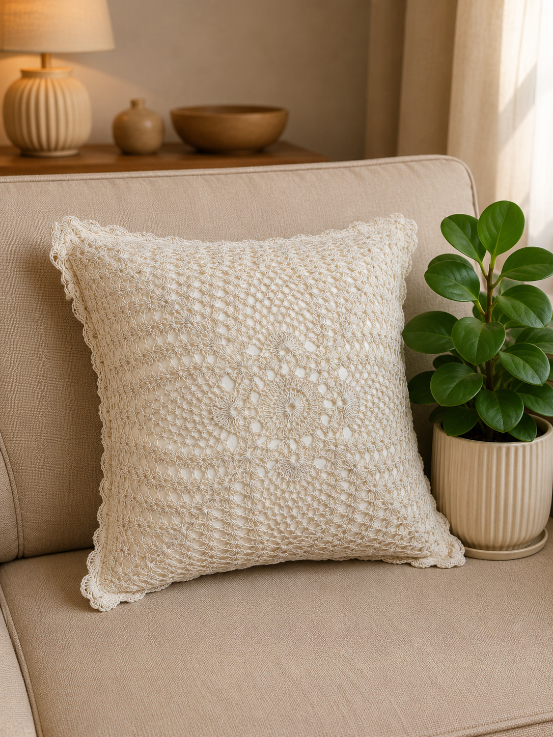 Cushion covers - crochet cushion covers Size :12*12 Inches