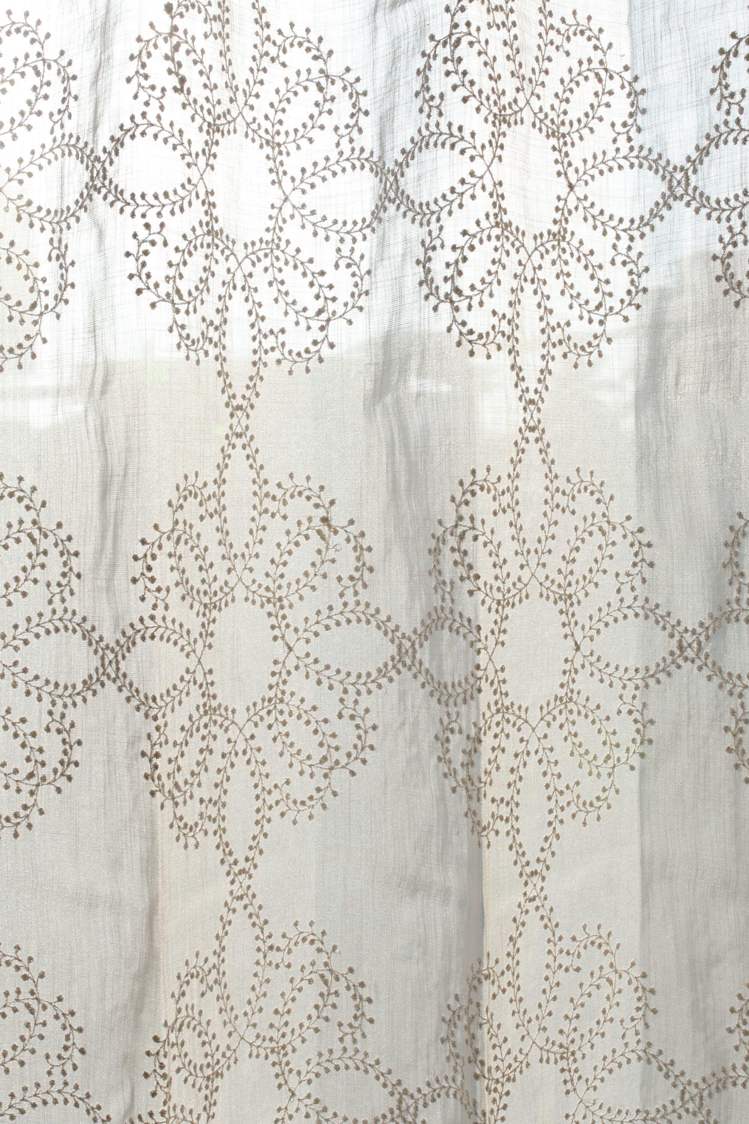 Curtains - Premium Embroidery sheer curtains tamhini prebooking zinnia