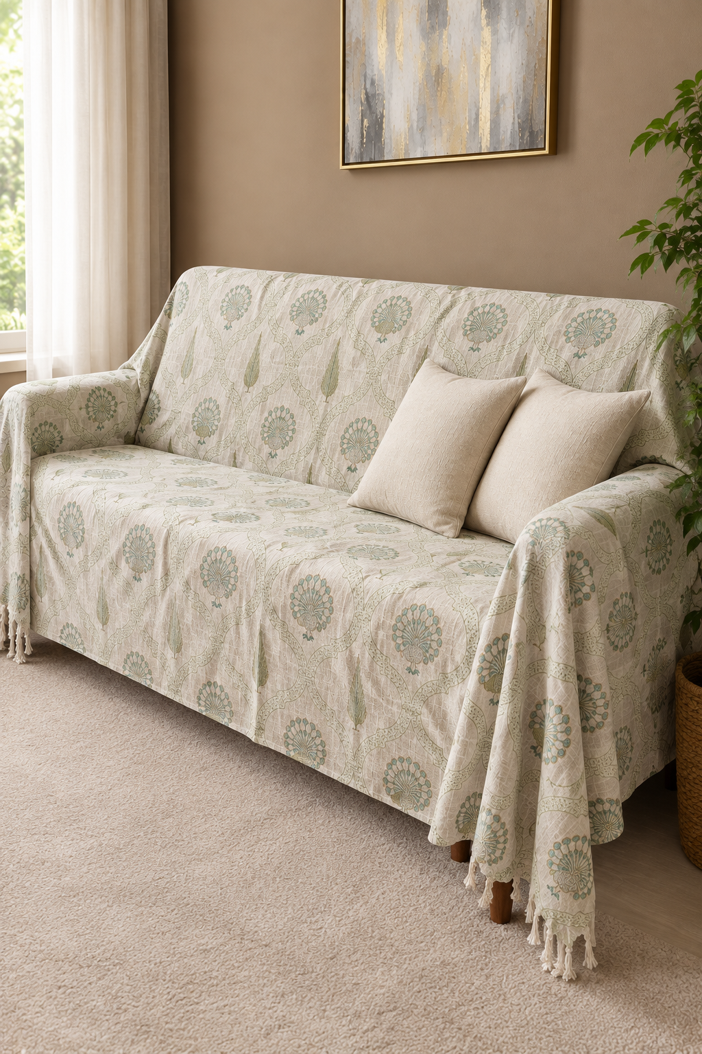 Sofa throw - Jute